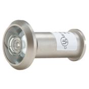 Pamex UL Listed Brass 180 Degree Door Viewer with 1/2" Bore for Doors 1-3/8" to 2-1/4" Thick Satin Nickel