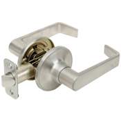 Pamex Solid Brass Passage Door Lever Set from the Calypso Collection Satin Stainless Steel