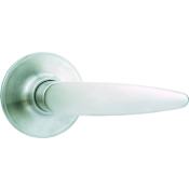 Pamex Single Cylinder Solid Brass Entry Door Lever Set from the Florence Collection Satin Nickel