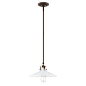 Park Harbor Pichola Single Light 12" Wide Pendant Oil Rubbed Bronze / Antique Brass