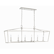 Park Harbor Hillpoint 6 Light 48" Wide Chandelier Polished Nickel