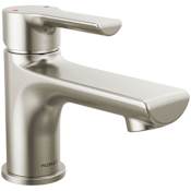 Peerless Flute 0.5 GPM Single Hole Bathroom Faucet with Pop-Up Drain Assembly Brushed Nickel