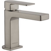 Peerless Xander 0.5 GPM Single Hole Bathroom Faucet with Push Pop-Up Drain Assembly Brushed Nickel