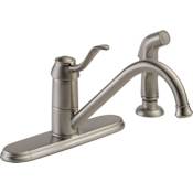 Peerless 1.8 GPM Widespread Kitchen Faucet - Includes Side Spray - Lifetime Limited Warranty Brilliance Stainless