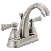 Peerless Elmhurst 1 GPM Centerset Bathroom Faucet with Pop-Up Drain Assembly Brilliance Brushed Nickel