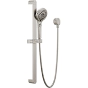 Peerless Xander 1.5 GPM Multi Function Hand Shower Package - Includes Slide Bar, Hose, and Wall Supply Brushed Nickel