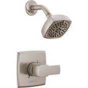 Peerless Ezra Shower Only Trim Package with 1.5 GPM Multi Function Shower Head - Less Rough In Brushed Nickel