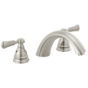 Peerless Elmhurst Deck Mounted Roman Tub Filler with Built-In Diverter Brilliance Brushed Nickel