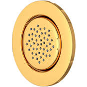 Perrin and Rowe Single Function Round Brass Body Spray English Gold