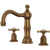Perrin and Rowe Edwardian 1.2 GPM Widespread Bathroom Faucet with Pop-Up Drain Assembly English Bronze