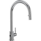 Perrin and Rowe Holborn 1.8 GPM Touchless Single Hole Pull Down Kitchen Faucet Polished Chrome