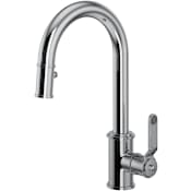 Perrin and Rowe Armstrong 1.8 GPM Single Hole Pull Down Bar Faucet Polished Chrome