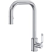 Perrin and Rowe Armstrong 1.75 GPM Single Hole Pull Down Kitchen Faucet Polished Chrome
