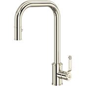 Perrin and Rowe Armstrong 1.75 GPM Single Hole Pull Down Kitchen Faucet Polished Nickel