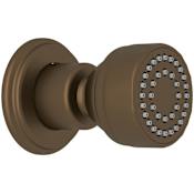 Perrin and Rowe Single Function Round Brass Body Spray English Bronze