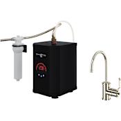 Perrin and Rowe Armstrong 0.5 GPM Hot and Cold Water Dispenser with Hot Water Filter Tank Polished Nickel