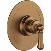 Perrin and Rowe Georgian Era Pressure Balanced Valve Trim Only with Single Lever Handle and Volume Control - Less Rough In English Bronze