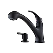 Pfister Shelton Pullout Spray Kitchen Faucet - Includes Soap Dispenser Black