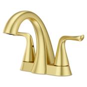 Pfister Willa 1.2 GPM Centerset Bathroom Faucet with Pop-Up Drain Assembly Brushed Gold