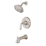 Pfister Northcott Pressure Balancing Tub and Shower Faucet with Multi Function Showerhead Brushed Nickel