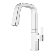 Pfister Verve 1.8 GPM Single Hole Pull Down Bar Faucet - Less Handle Polished Chrome