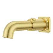 Pfister Hillstone 8-3/8" Push Button Integrated Diverter Tub Spout Brushed Gold