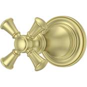 Pfister Tisbury Single Cross Handle 3 or 6 Function Diverter Valve Trim - Less Valve Brushed Gold