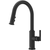 Pfister Capistrano 1.8 GPM Single Hole Pull Down Kitchen Faucet - Includes MagnePfit Sprayhead Docking and Escutcheon Matte Black