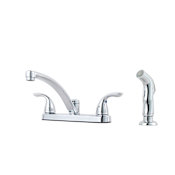 Pfister Pfirst Series Kitchen Faucet with Sidespray Polished Chrome