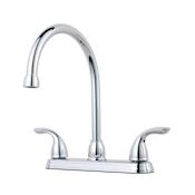 Pfister Pfirst Series 1.8 GPM Gooseneck Kitchen Faucet - Includes Escutcheon Polished Chrome