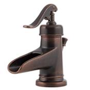 Pfister Ashfield 1.2 GPM Single Hole Bathroom Faucet with Drain Assembly Rustic Bronze