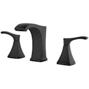 Pfister Venturi 1.2 GPM 8" Widespread Bathroom Faucet - Pop-Up Drain Included Matte Black