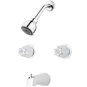 Pfister Pfirst Series Tub and Shower Trim Package with Multi Function Shower Head and Pforever Seal Polished Chrome