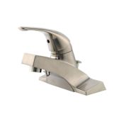 Pfister Pfirst Series 1.2 GPM Centerset Bathroom Faucet with Metal Pop-Up Drain Assembly Brushed Nickel