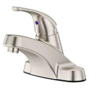Pfister Pfirst Series 1.2 GPM Centerset Bathroom Faucet with Push & Seal Drain Assembly Brushed Nickel