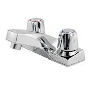 Pfister Pfirst Series 1.2 GPM Centerset Bathroom Faucet with Drain Assembly Polished Chrome
