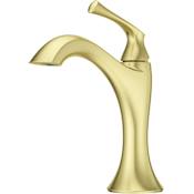 Pfister Rhen 1.2 GPM Single Hole Bathroom Faucet with Push & Seal Drain Assembly Brushed Gold