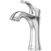 Pfister Woodbury 1.2 GPM Single Hole Bathroom Faucet with Pfast Connect, Pforever Seal Valves, Spot Defense and TiteSeal – Includes Push & Seal Drain Assembly Polished Chrome