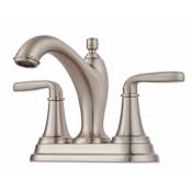 Pfister Northcott 1.2 GPM Centerset Bathroom Faucet with Pop-Up Drain Assembly Brushed Nickel