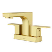 Pfister Pfirst Modern 1.2 GPM Centerset Bathroom Faucet Brushed Gold