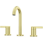 Pfister Brislin 1.2 GPM Widespread Bathroom Faucet with Pop-Up Drain Assembly Brushed Gold