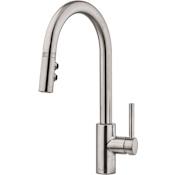 Pfister Stellen 1.8 GPM Single Hole Pull Down Kitchen Faucet - Includes Escutcheon Stainless Steel