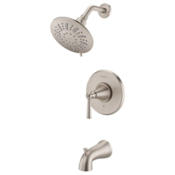 Pfister Saxton Tub and Shower Trim Package with 1.8 GPM Multi Function Shower Head Brushed Nickel