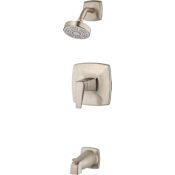 Pfister Arkitek Tub and Shower Trim Package with Single Function Shower Head, SecurePfit, and EZ Clean Brushed Nickel