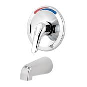 Pfister Pfirst Series Single Handle Wall Mounted Bathtub Faucet Package - Less Diverter Polished Chrome