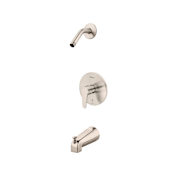 Pfister Pfirst Modern Pressure Balanced Tub and Shower Trim Package - Less Showerhead Brushed Nickel