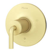 Pfister Tenet Pressure Balanced Valve Trim Only with Single Lever Handle - Less Valve Brushed Gold
