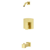 Pfister Pfirst Modern Tub and Shower Trim Package - Less Shower Head and Valve Brushed Gold