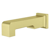 Pfister Modern Square 8-11/16" Tub Spout Brushed Gold
