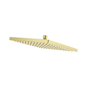 Pfister Modern Square 1.75 GPM Single Function Rain Shower Head Brushed Gold